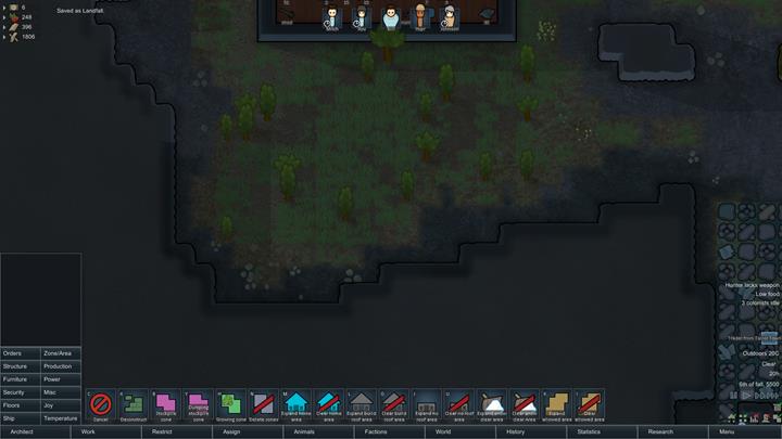 In the architects panel, you can decide on the most important decisions concerning development of the colony. - How does the architect mode work? - The basics of living in the colony - RimWorld Game Guide