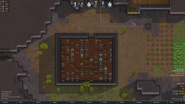 In the zone tab you can decide how you want to manage a given area. When you select an area as a stockpile, remember to surround it with a wall and secure properly. - How does the architect mode work? - The basics of living in the colony - RimWorld Game Guide