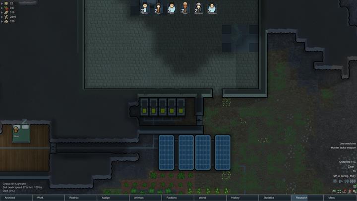 When investing in an object that generates power, remember to build batteries that will store produced energy. - How does the architect mode work? - The basics of living in the colony - RimWorld Game Guide