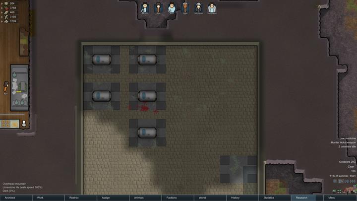 Some abandoned rooms can include hibernated members of the previous colony. - Dangers and random events - The basics of living in the colony - RimWorld Game Guide