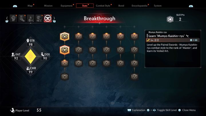 Breakthrough tree is unlocked once you've completed the main story - Rise of the Ronin: Best skills - Rise of the Ronin: Basics - Rise of the Ronin Guide