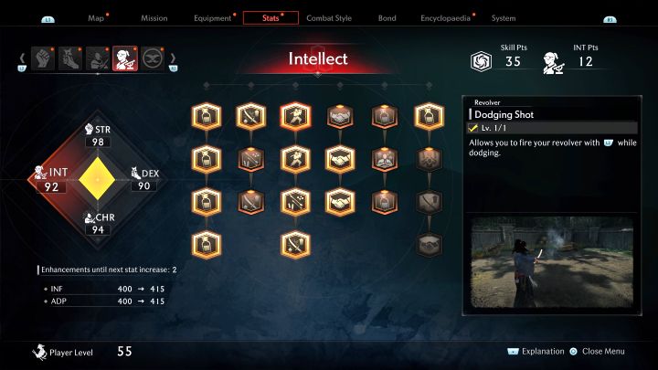 Thanks to this skill, you can fire your revolver (L2) at the moment of dodging - Rise of the Ronin: Best skills - Rise of the Ronin: Basics - Rise of the Ronin Guide