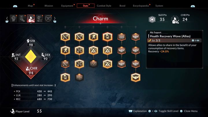 This skill will restore a portion of your allies' health when the main hero uses a healing item - Rise of the Ronin: Best skills - Rise of the Ronin: Basics - Rise of the Ronin Guide