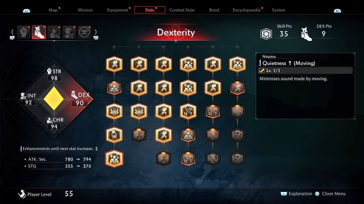 This is a skill useful when attempting to sneak - less noise will be generated from the hero's movements - Rise of the Ronin: Best skills - Rise of the Ronin: Basics - Rise of the Ronin Guide