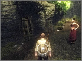 Take out the weapon and follow Sara down the path - Prologue - Walkthrough - Risen - Game Guide and Walkthrough