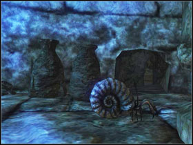 Use levitation to cross the lava river and then use the nautilus transformation (spell/scroll) and squeeze through a narrow corridor at the blue spot, leading straight to the bust - Chapter 4 - Risen Island Quests - Part 2 - Chapter 4 - Risen - Game Guide and Walkthrough