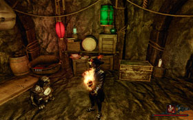 Ulvi [#1] - an agitated tradesman who can be found in the centre of the village - The Isle of Thieves - Traders - Risen 2: Dark Waters - Game Guide and Walkthrough