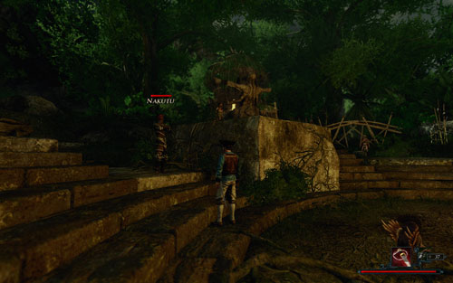 Nakutu has a big mouth, but he's not a threat. - The Suspicious Tonka - The Sword Coast - Quests - Risen 2: Dark Waters - Game Guide and Walkthrough