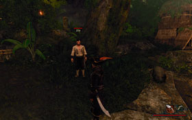 Jim [#4] - the little dodger drinking beer in the Natives' village can teach you a few thieving tricks - The Sword Coast - Trainers - Risen 2: Dark Waters - Game Guide and Walkthrough