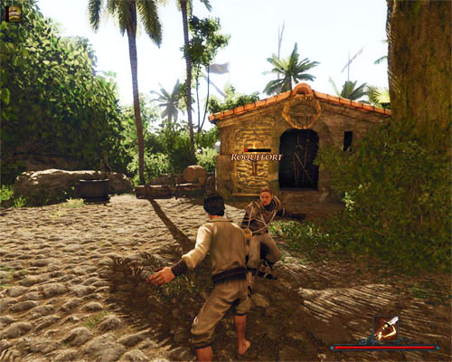 Fighting Roquefort isn't a bad idea - it's always 75 Glory points more. - The Sugar Trade - Tacarigua - Quests - Risen 2: Dark Waters - Game Guide and Walkthrough