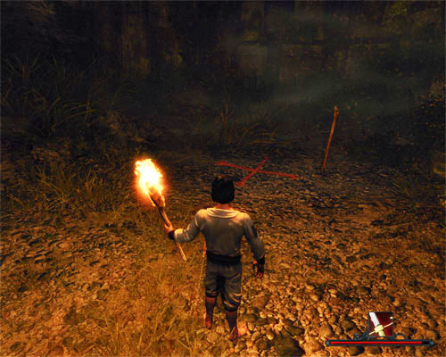 Dig here. If you don't know how, borrow Pete's shovel. He won't be needing it anymore. - Pete's Treasure - Tacarigua - Quests - Risen 2: Dark Waters - Game Guide and Walkthrough