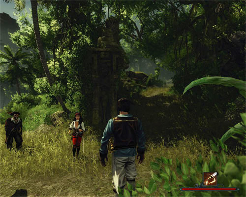 You can reach the pirates' tower by climbing the path leading up. - Talk to the Pirates at the Tower - The Sword Coast - Quests - Risen 2: Dark Waters - Game Guide and Walkthrough