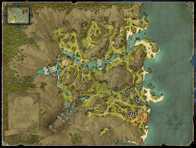 Quest giver: Sebastiano [#1] - Interrogate Hawkins - The Sword Coast - Quests - Risen 2: Dark Waters - Game Guide and Walkthrough