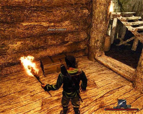 Basi's chest is not closed, so you won't have any trouble looting it. - Basil's Chest - The Sword Coast - Quests - Risen 2: Dark Waters - Game Guide and Walkthrough