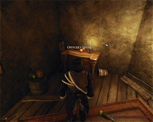 The only weapon available at this point in the game lies in your quarters. - Rescue Patty - Caldera - Quests - Risen 2: Dark Waters - Game Guide and Walkthrough