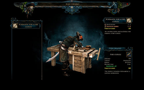 Gunsmith - Firearms - Hero - Special Skills - Risen 2: Dark Waters - Game Guide and Walkthrough