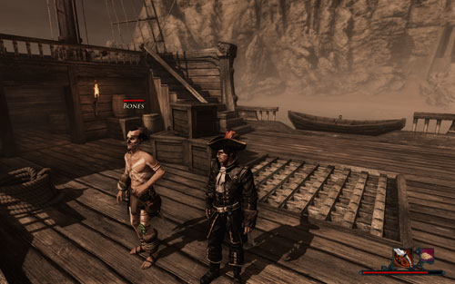 Talking to mad men is always interesting. - A Message from the Afterlife - Isle of the Dead - Quests - Risen 2: Dark Waters - Game Guide and Walkthrough