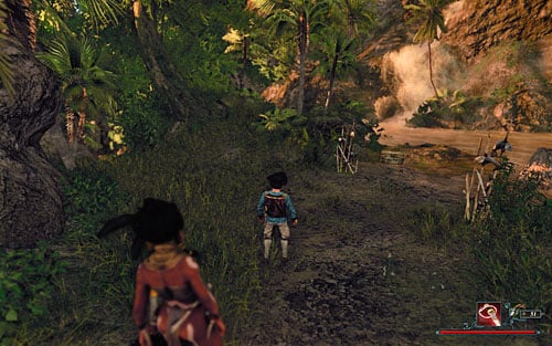 When you travel, watch out for the local fauna . - Assault on the Temple - The Sword Coast - Quests - Risen 2: Dark Waters - Game Guide and Walkthrough