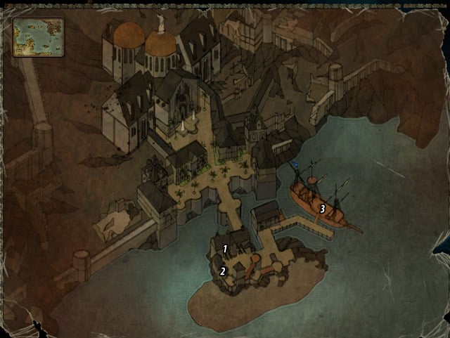 Quest giver: Carlos [#1] - The Titan Weapon - The Sword Coast - Quests - Risen 2: Dark Waters - Game Guide and Walkthrough