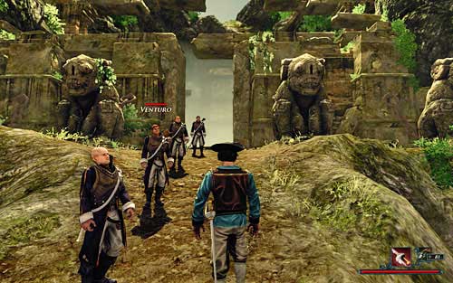 Four soldiers make a powerful force. - Forward March! - The Sword Coast - Quests - Risen 2: Dark Waters - Game Guide and Walkthrough