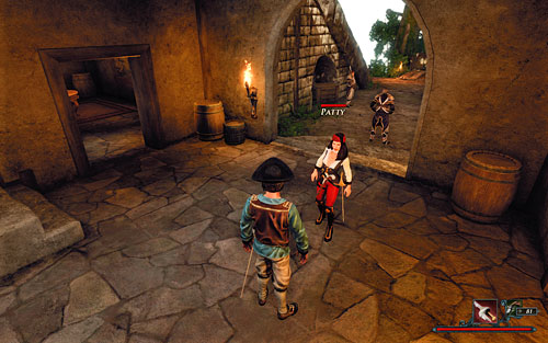 It's best to have the conversation right away. - Talk to Patty - The Sword Coast - Quests - Risen 2: Dark Waters - Game Guide and Walkthrough