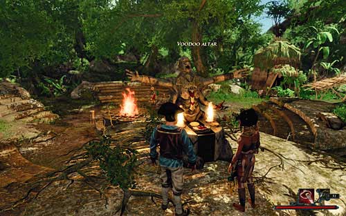 Altars like this will come in handy more than once. - The Chieftain's Hair - The Sword Coast - Quests - Risen 2: Dark Waters - Game Guide and Walkthrough