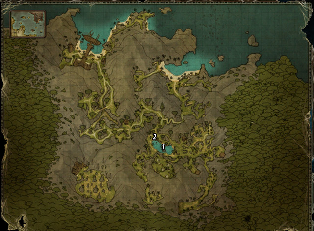 Go into the lake [#1] when you find it (even pirates can be wrong sometimes) - The Beast Is Dead - Maracai Bay - Quests - Risen 2: Dark Waters - Game Guide and Walkthrough