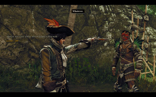 A duel is a duel, but it doesn't always pay off to play fair. - Duel with Zaalu's Halmak - Maracai Bay - Quests - Risen 2: Dark Waters - Game Guide and Walkthrough