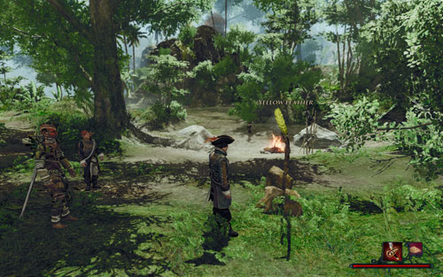 The thing sticks out. - The Yellow Feather - Maracai Bay - Quests - Risen 2: Dark Waters - Game Guide and Walkthrough