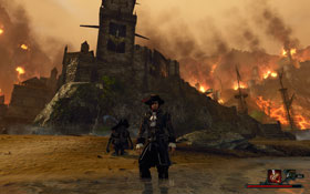 Beach [#1] - the place where you find Patty at the very beginning of the game - Caldera II - Key Locations - Risen 2: Dark Waters - Game Guide and Walkthrough