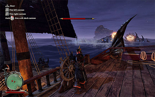 Using side cannons will deprive the monster of its health bar faster - Gigantic Threat - Other quests - Risen 3: Titan Lords - Game Guide and Walkthrough