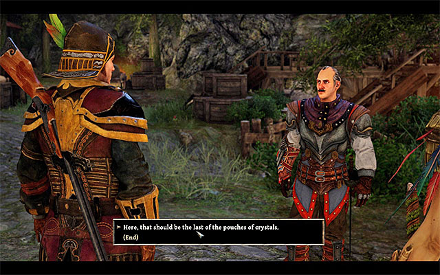 You must give the pouches to Frink. - New Allies - Main Quests - Taranis - Risen 3: Titan Lords - Game Guide and Walkthrough