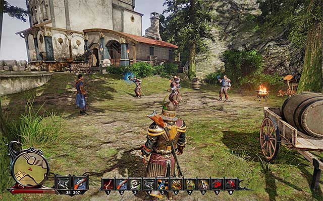 One of the places in which you can find Mauricio is the training ground. - Taranis - Trainers - Risen 3: Titan Lords - Game Guide and Walkthrough