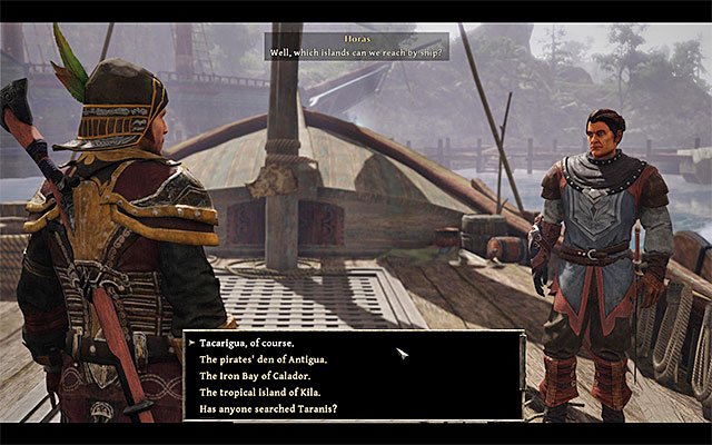 Inquire Horas about people you need to meet and places where you can find them - Magical Efficiency - Crew quests - Risen 3: Titan Lords - Game Guide and Walkthrough