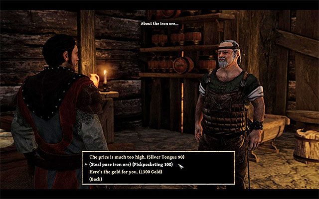 You can either buy iron ore or steal it - Advancing Among the Guardians - Side Quests - Calador - Risen 3: Titan Lords - Game Guide and Walkthrough