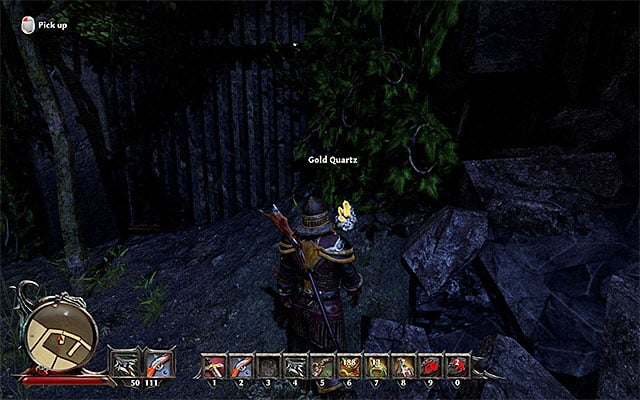 Gold Quartz - Crystals in the Shadows - Side Quests - Taranis - Risen 3: Titan Lords - Game Guide and Walkthrough