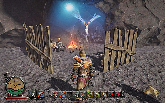 The encampment of the mage Tirion. - The Treasure on the Beach of Calador - Side Quests - Calador - Risen 3: Titan Lords - Game Guide and Walkthrough