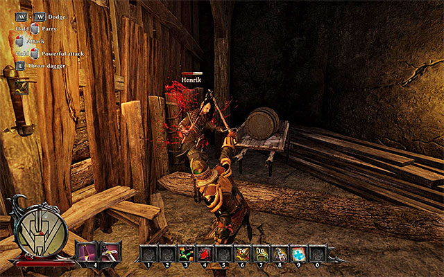 You can launch your charged attacks with your melee weapon, or attack Henrik from afar using your ranged weaponry. - Friends Brawl - Side Quests - Calador - Risen 3: Titan Lords - Game Guide and Walkthrough