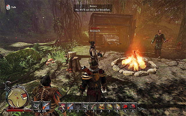 You can meet Bronach inside of the hunters hut. - Insidious Danger - Side Quests - Calador - Risen 3: Titan Lords - Game Guide and Walkthrough