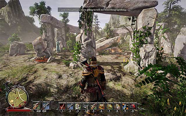 Reach the stone circle - United in the Afterlife - Side Quests - Fog Island - Risen 3: Titan Lords - Game Guide and Walkthrough