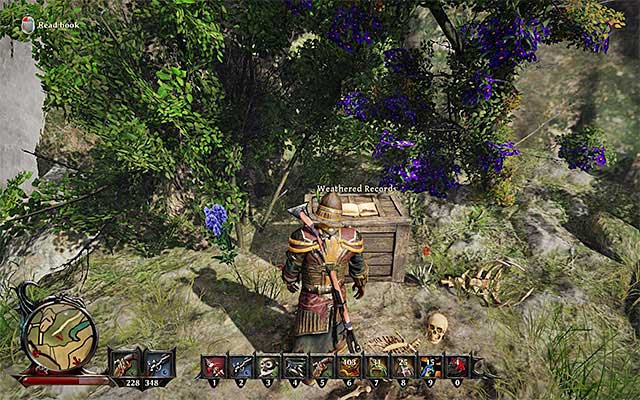 The journal is on a small rocky ledge - United in the Afterlife - Side Quests - Fog Island - Risen 3: Titan Lords - Game Guide and Walkthrough