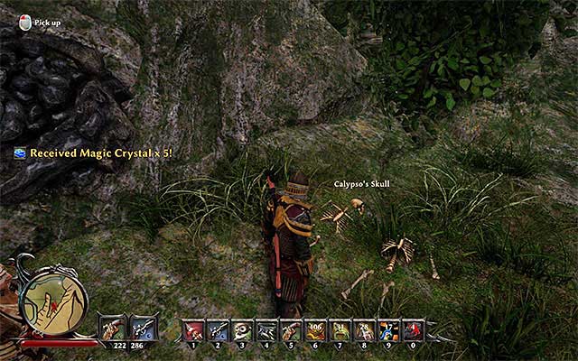 Near the place where you find the skull, there is a golem. You can either kill him or walk around him. - United in the Afterlife - Side Quests - Fog Island - Risen 3: Titan Lords - Game Guide and Walkthrough