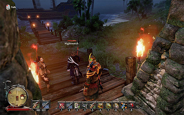 Question one of the night watch members - Di Fuegos Corpse - Side Quests - Tacarigua - Risen 3: Titan Lords - Game Guide and Walkthrough