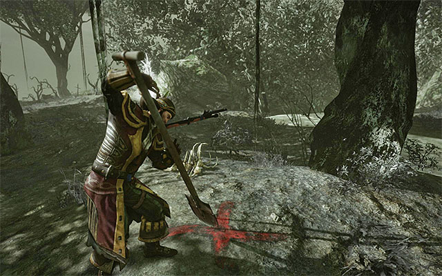 The spot where you dig for the chest - A Stately Chest - Side Quests - Tacarigua - Risen 3: Titan Lords - Game Guide and Walkthrough