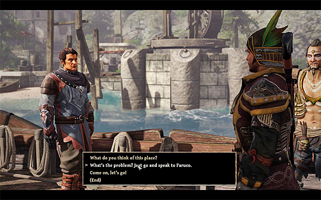 Horas asks you to meet up with Faruco - A Friendly Turn - Crew quests - Risen 3: Titan Lords - Game Guide and Walkthrough