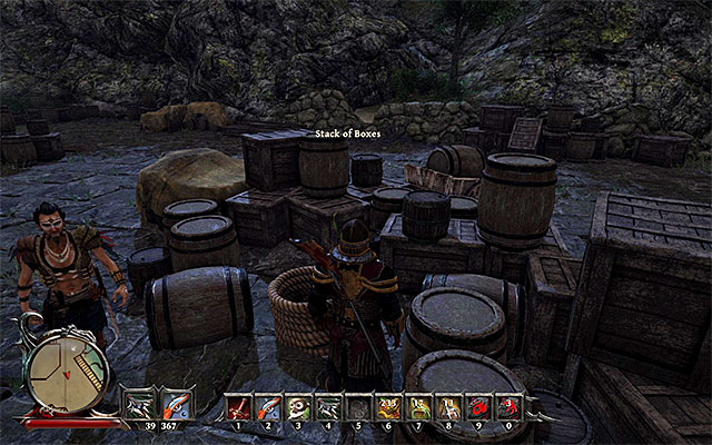 Approach the boxes stored in the harbor at night. - Harbour Thieves - Side Quests - Taranis - Risen 3: Titan Lords - Game Guide and Walkthrough