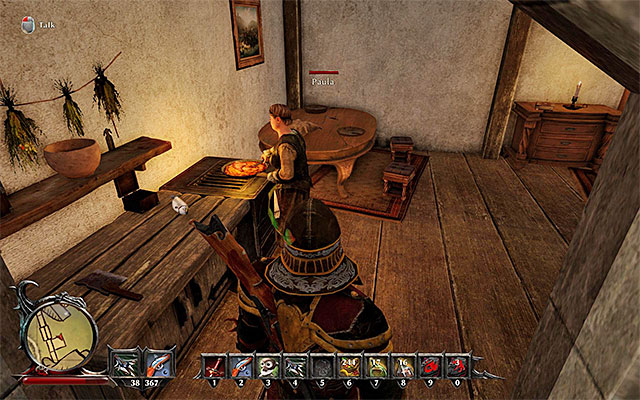 Paula can be found in the kitchen. - Paula Hears Noises - Side Quests - Taranis - Risen 3: Titan Lords - Game Guide and Walkthrough