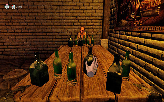 Swiftly select the interactive bottles. - Nightcap - Side Quests - Taranis - Risen 3: Titan Lords - Game Guide and Walkthrough