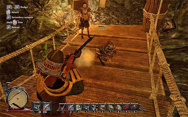 Knocking Dakil unconscious is one of the possible choices of behavior. - Back to Work - Side Quests - Taranis - Risen 3: Titan Lords - Game Guide and Walkthrough