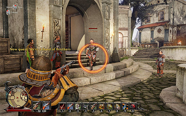 You can either beat Downes up or give him the crystals. - Were a Band of Brothers - Side Quests - Taranis - Risen 3: Titan Lords - Game Guide and Walkthrough